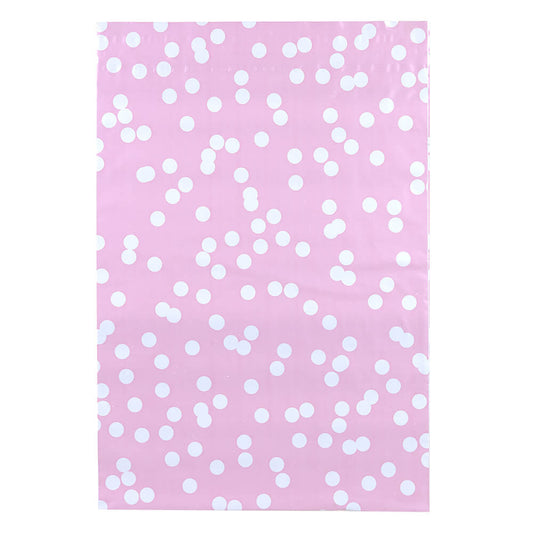 100x verzendzakken Dots Roze Medium