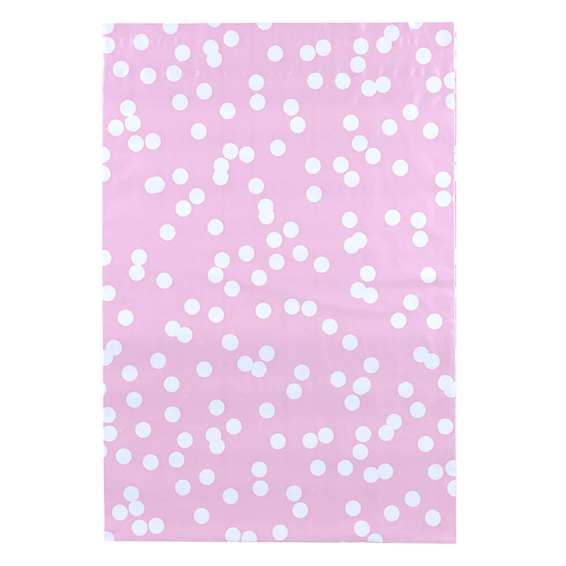 100x verzendzakken Dots Roze Medium