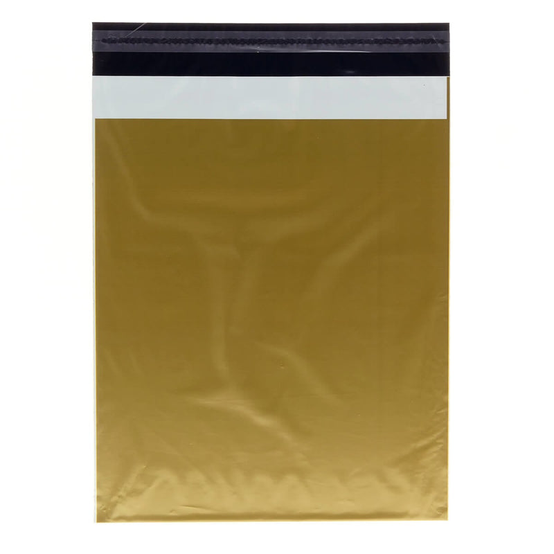 100x verzendzakken Goud Medium Staand