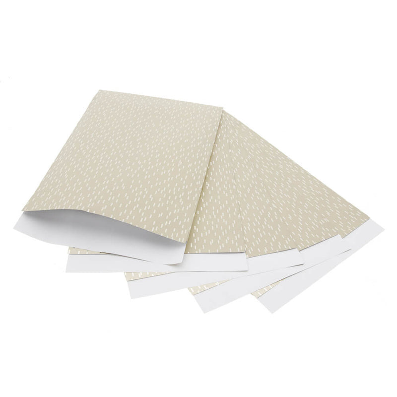 200 x Papieren Zakjes Zilveren streepjes 17x25cm