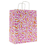 50x papieren tasjes Flower A4