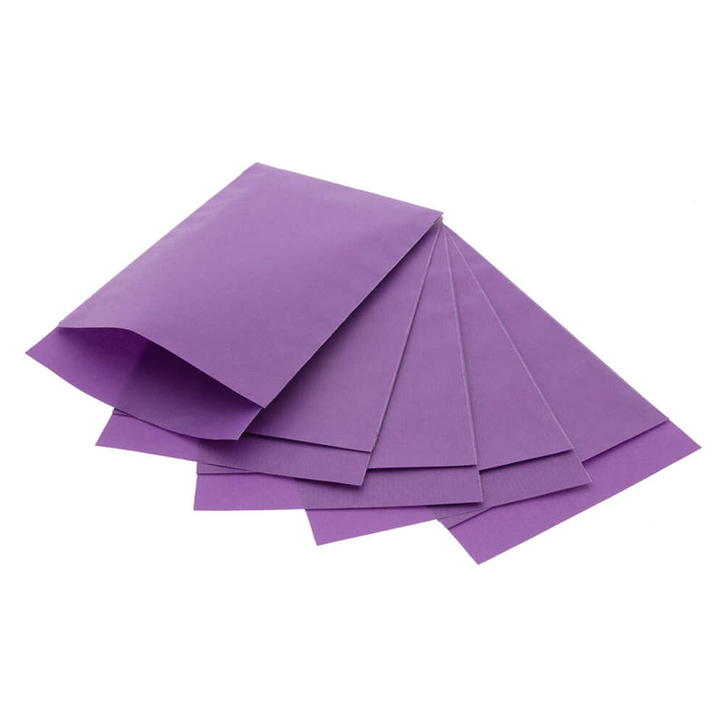 200 x Papieren Zakjes Paars 12x19cm