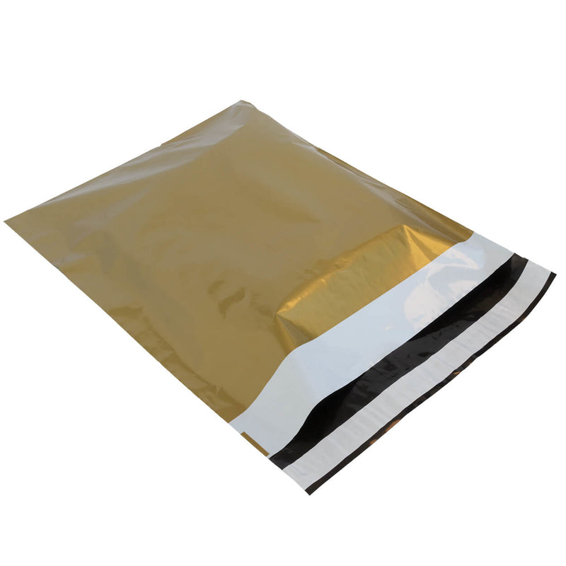 100x verzendzakken Goud Medium Staand