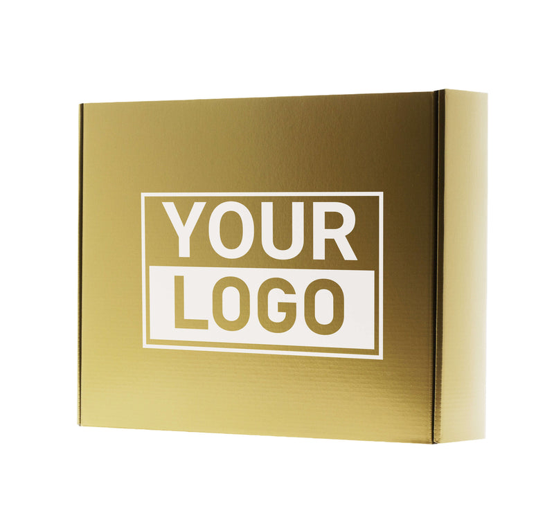 Postdozen bedrukken Goud 350x280x80mm
