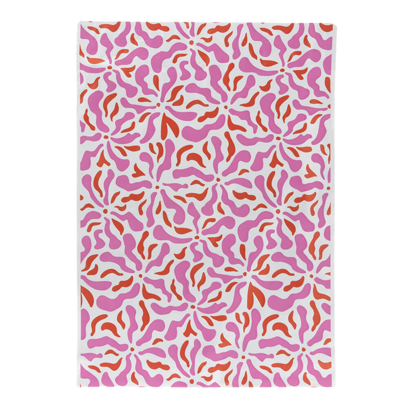100x verzendzakken Flowers Medium Retoursluiting