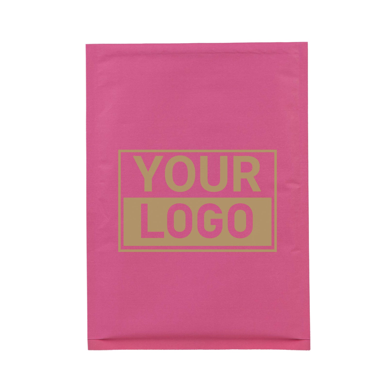Roze bubbel envelop C bedrukken