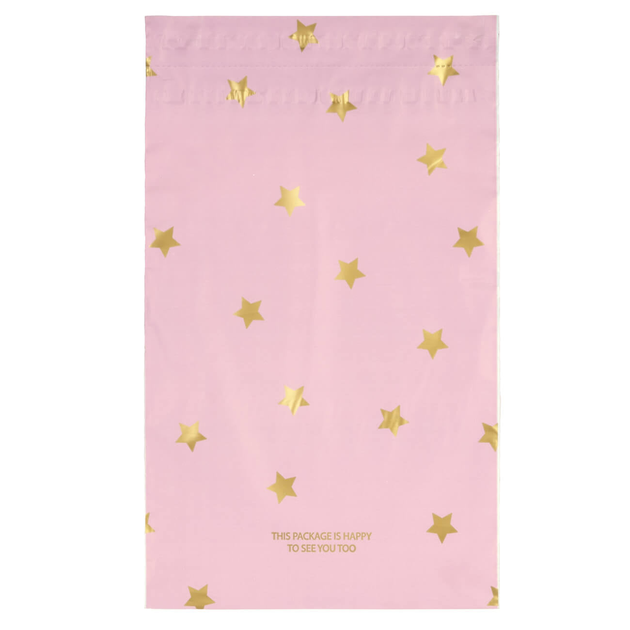 100x verzendzakken Stars Gold Small Retoursluiting