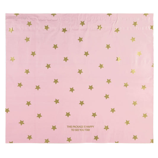 100x verzendzakken Stars Gold XL Retoursluiting