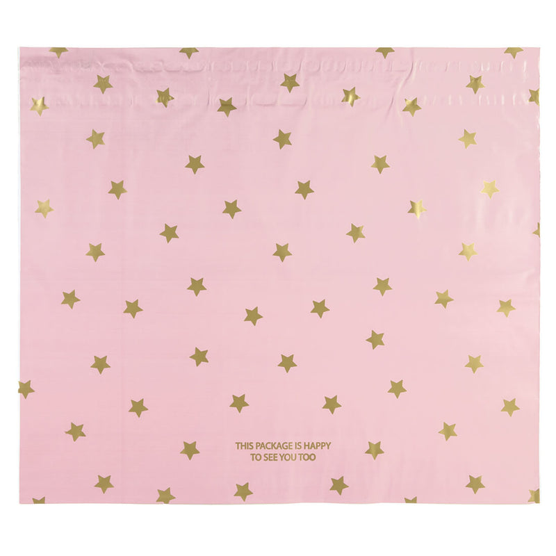 100x verzendzakken Stars Gold XL Retoursluiting
