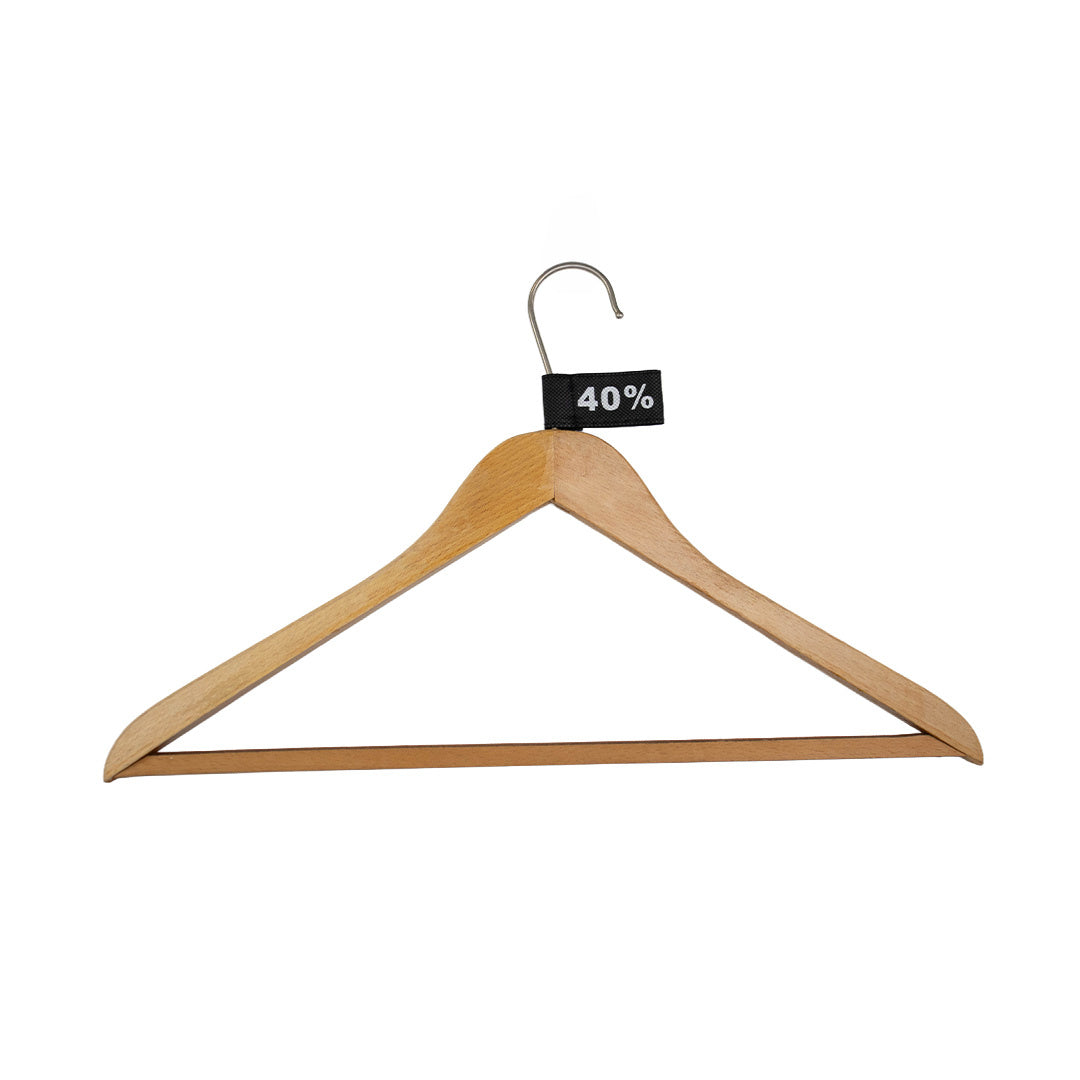50x Kledinglabel 3x6cm - 40% zwart
