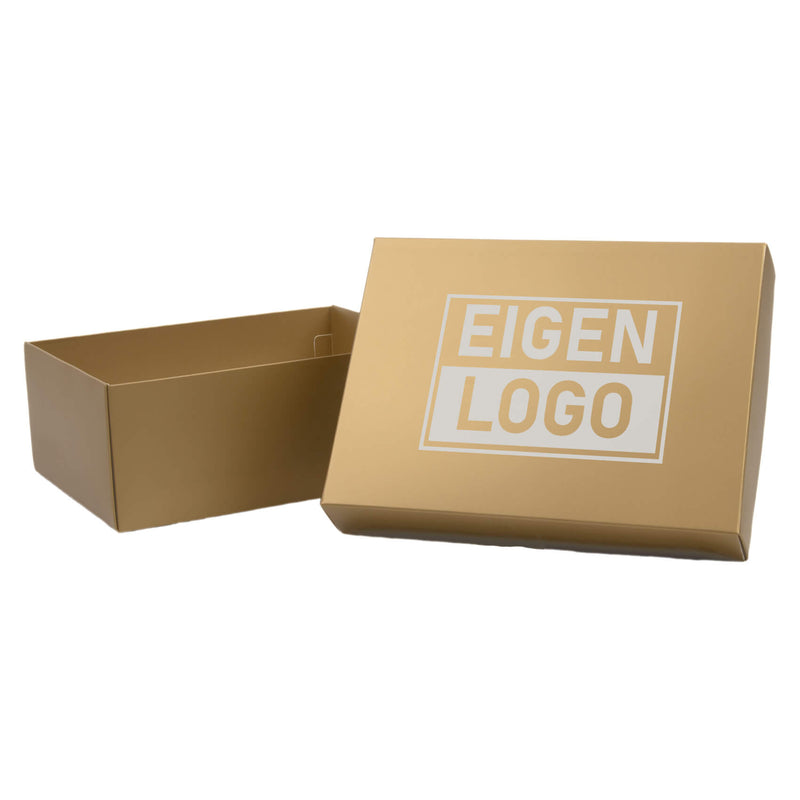Geschenkdoos bedrukken Goud 200x150x80mm