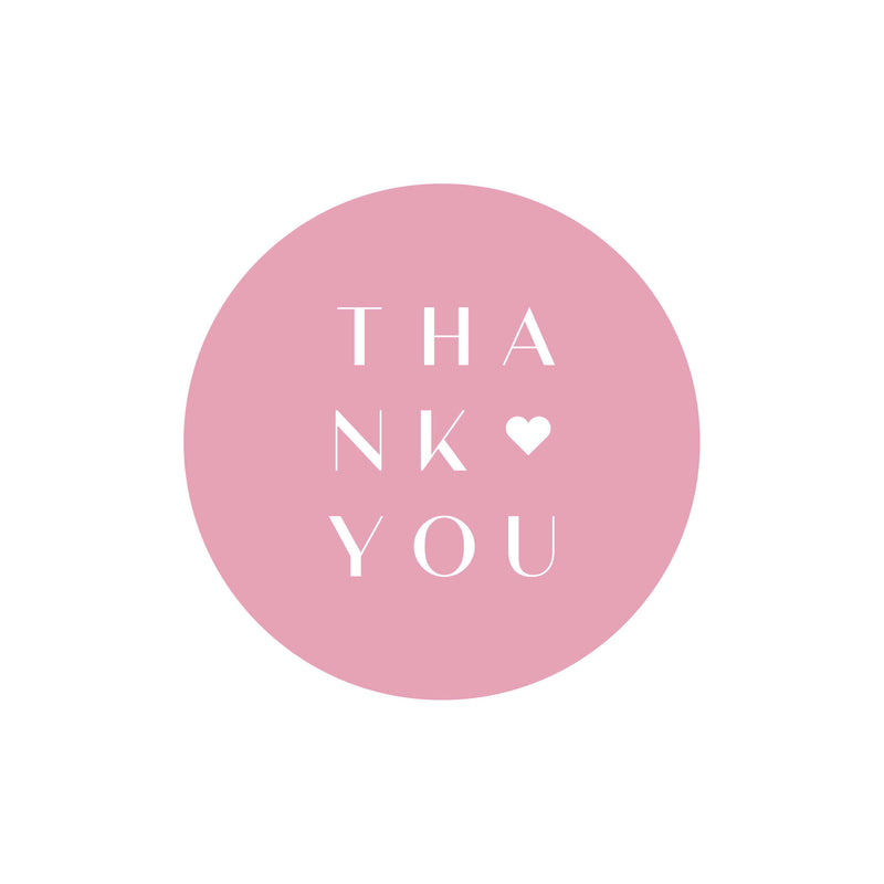 500x sticker 'Thank You' 40mm