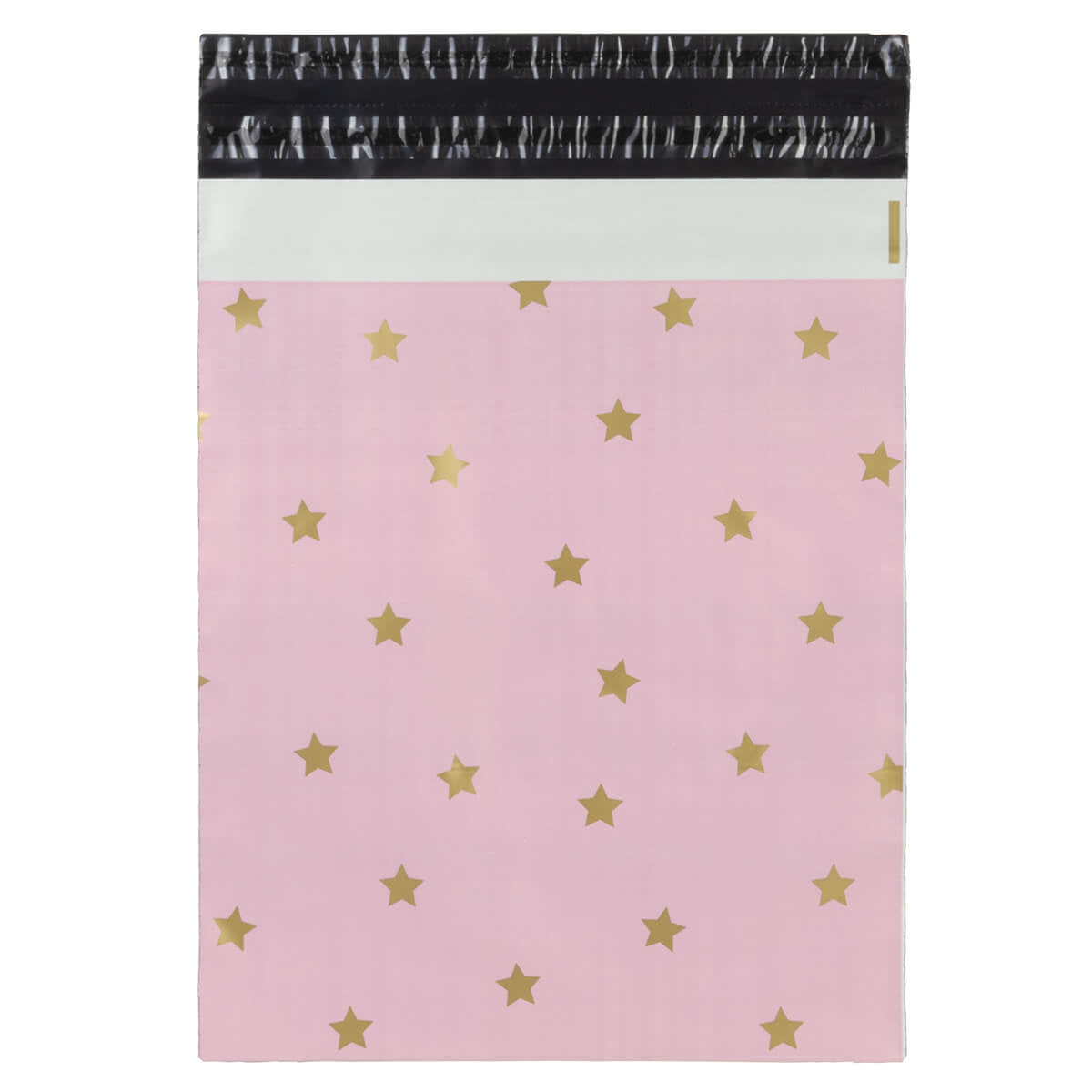 100x verzendzakken Stars Gold Medium Retoursluiting
