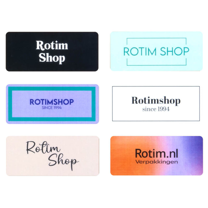 Stickers laten drukken - Rechthoek - Full colour
