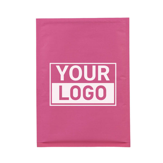 Roze bubbel envelop C bedrukken
