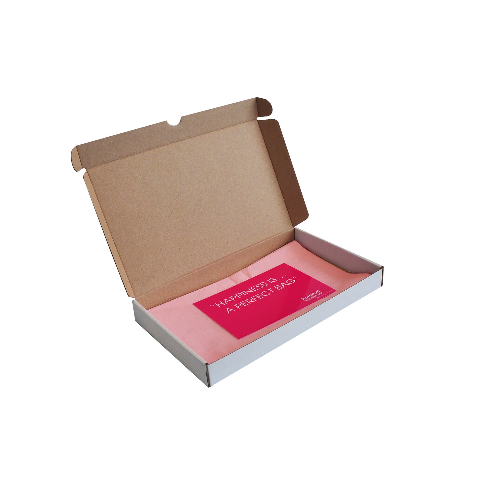 Brievenbusdozen  bedrukken met NEON - Wit A5