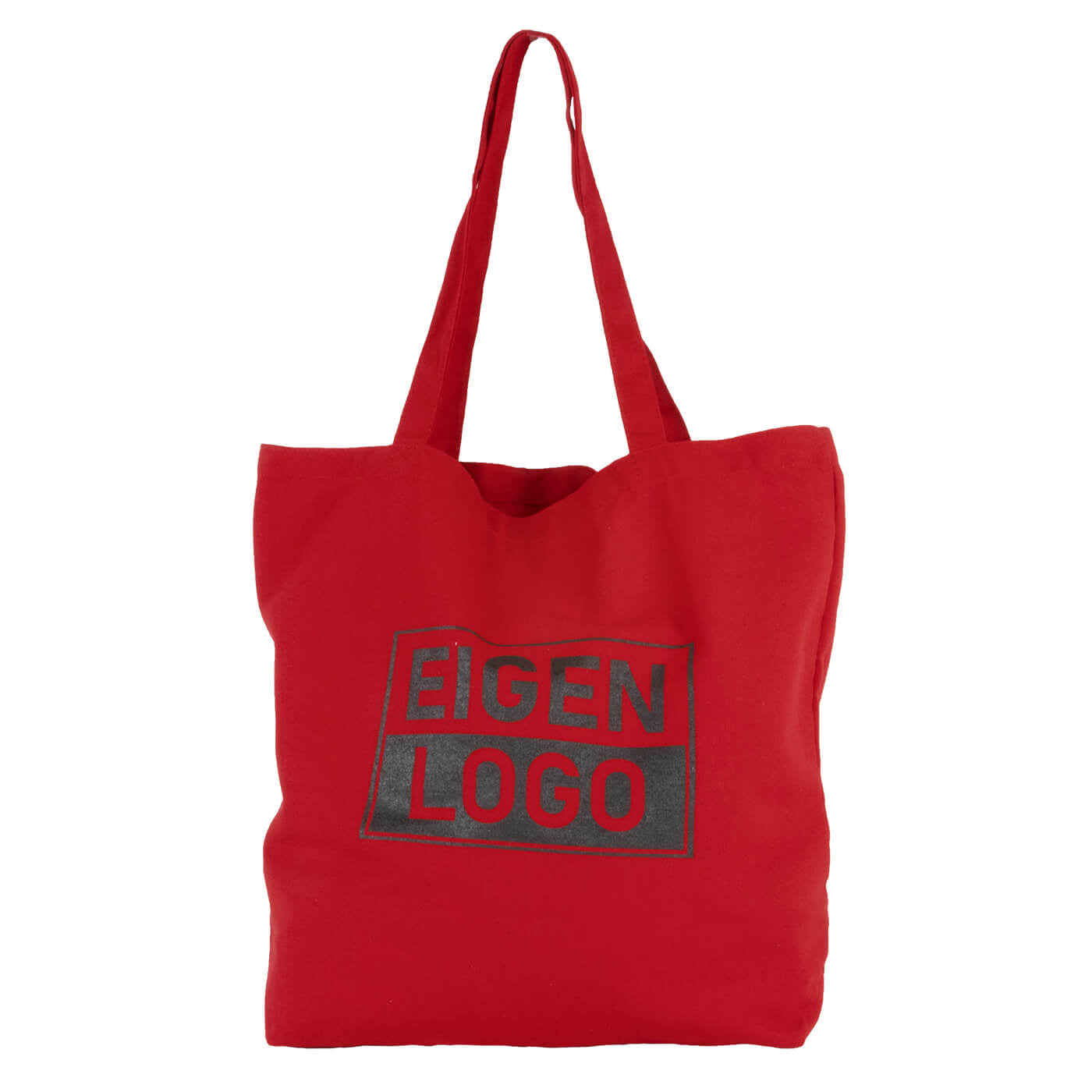 Katoenen tas bedrukken 54x48+14cm Cherry Red - Spoed