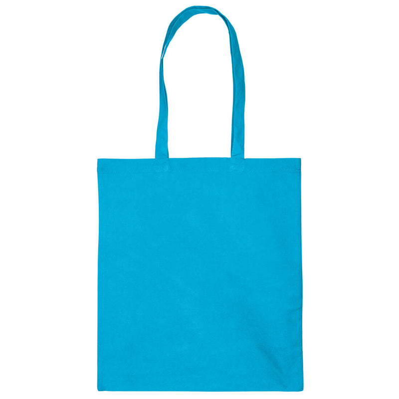 25x katoenen tas Turquoise 38x42cm