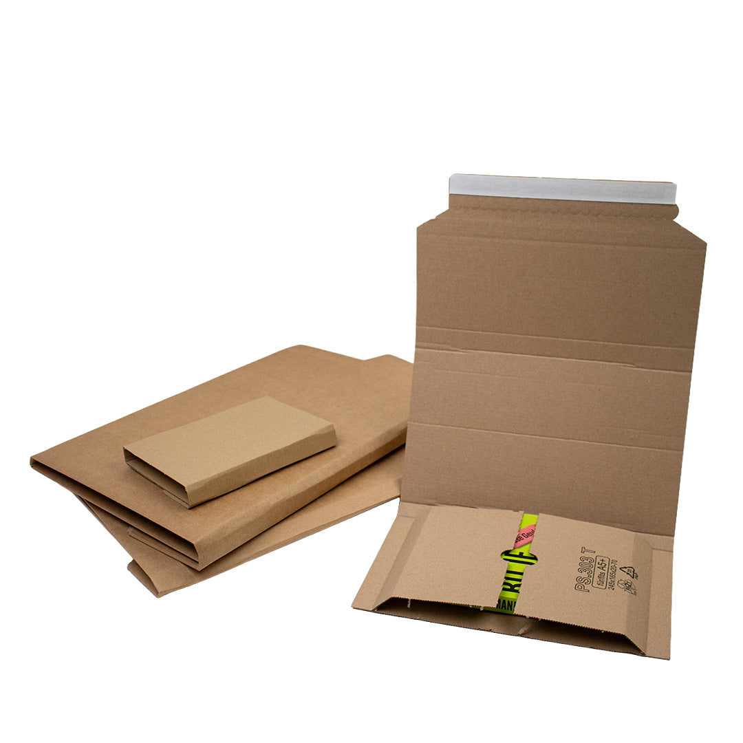 25x boekverpakking 370x290x20-75mm