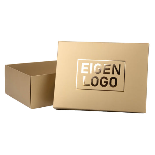 Geschenkdoos bedrukken Goud 200x150x80mm - Metallic