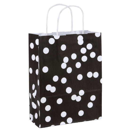 50x papieren tasjes Dots A5