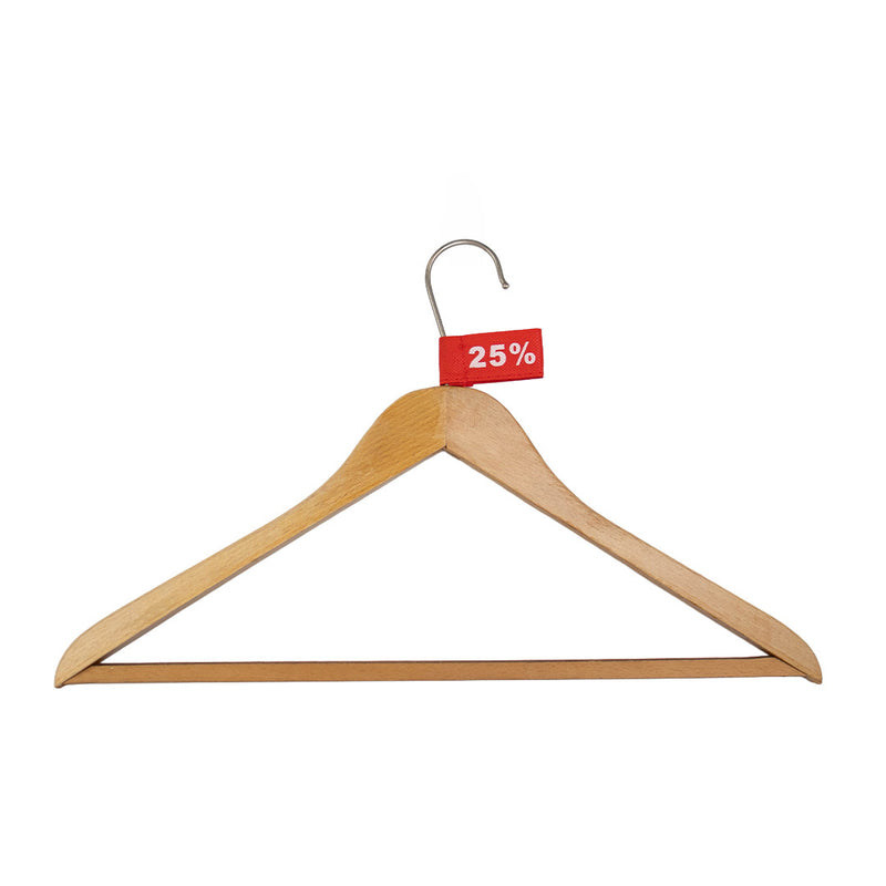 50x Kledinglabel 3x6cm - 25% rood