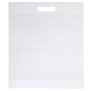 10x non woven tassen Wit - Uitgestanst handvat