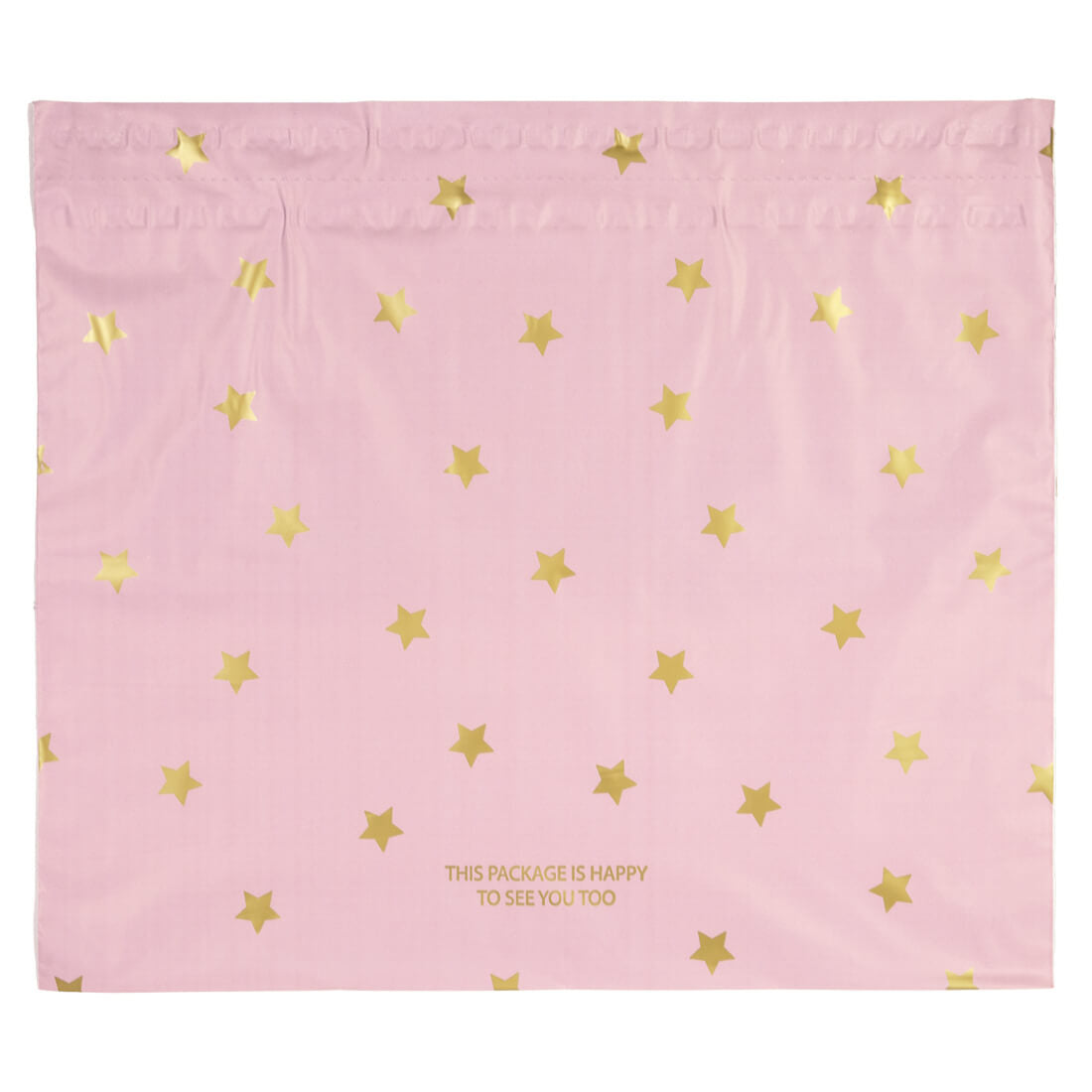 100x verzendzakken Stars Gold Large Retoursluiting
