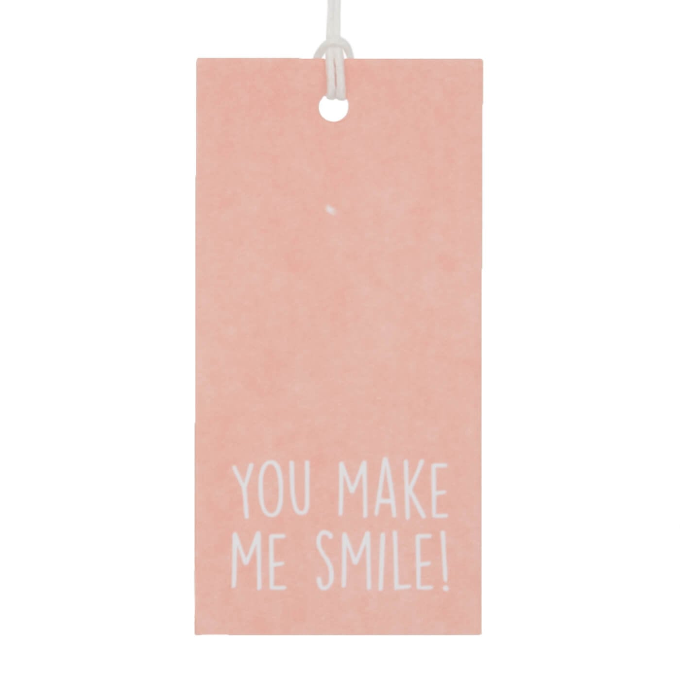 50x Cadeaulabels 'You make me smile' Roze
