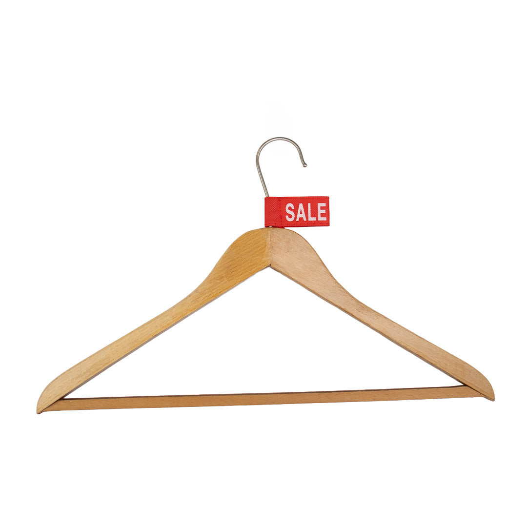 50x Kledinglabel 3x6cm - SALE rood