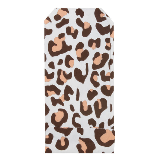 200x Papieren Zakjes Leopard 7x13cm