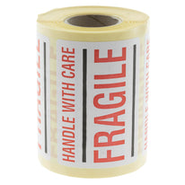 500x Etiket 'Handle with care/Fragile'