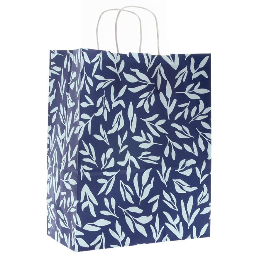 50x papieren tasjes Leaves A4