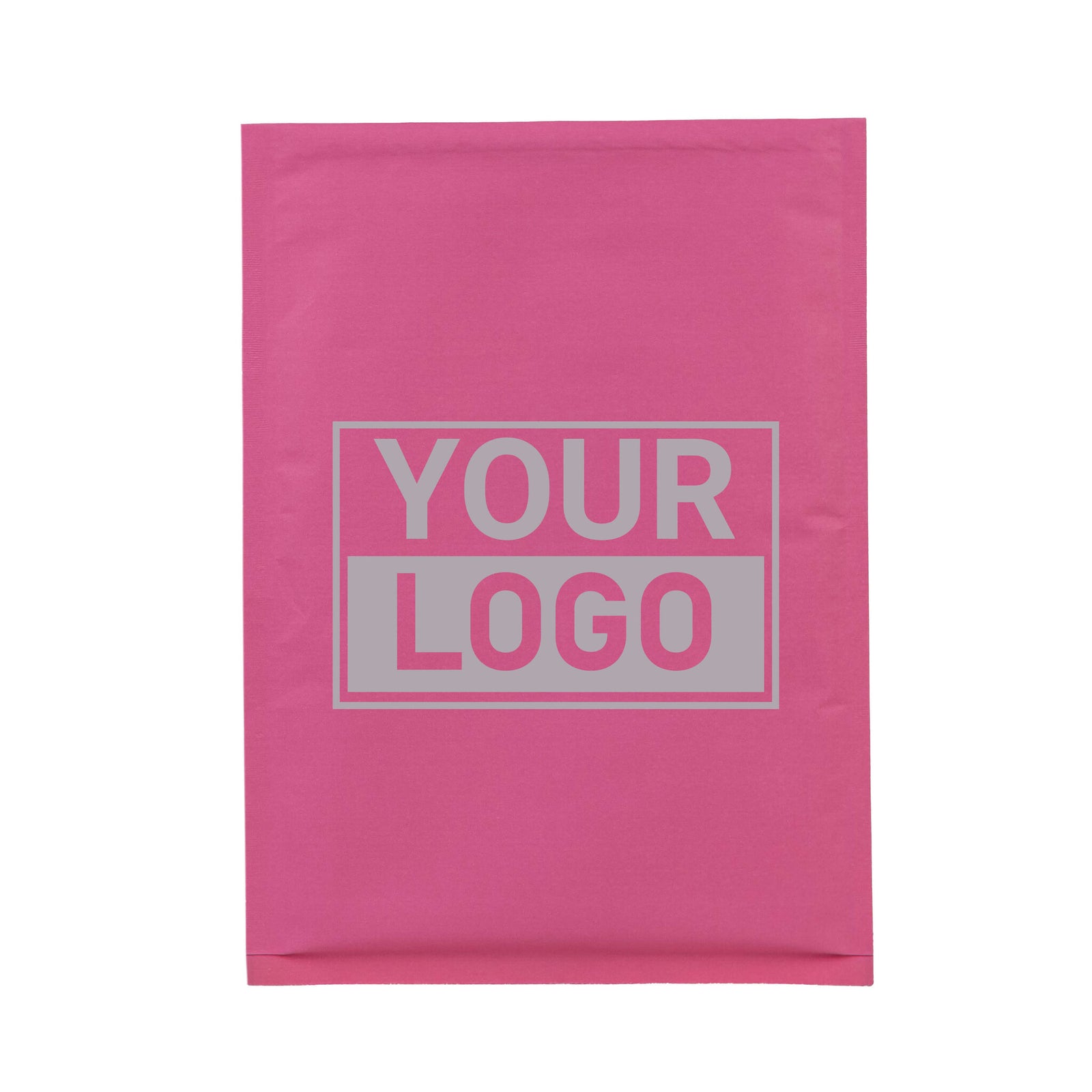 Roze bubbel envelop D bedrukken