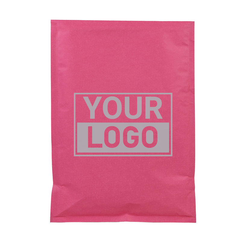 Roze bubbel envelop G bedrukken
