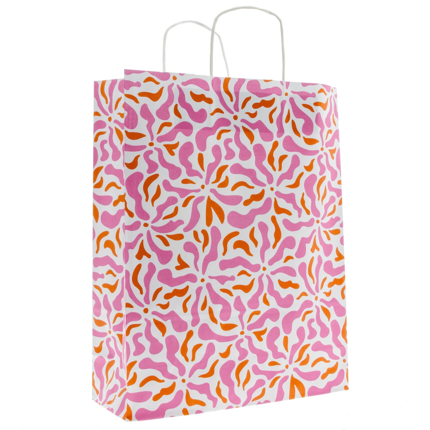50x papieren tasjes Flowers A3