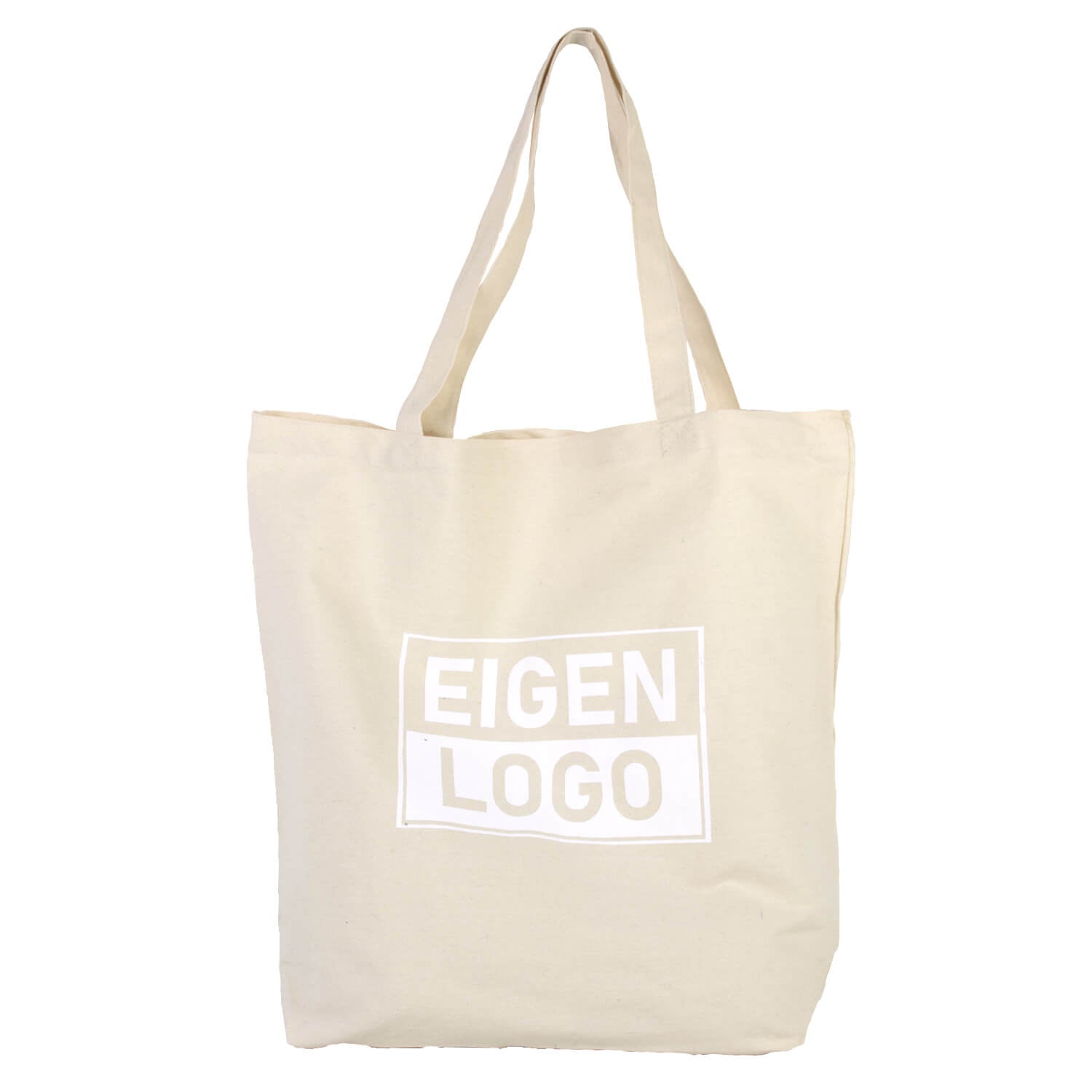 Katoenen tas bedrukken 54x48+14cm Ecru - Spoed