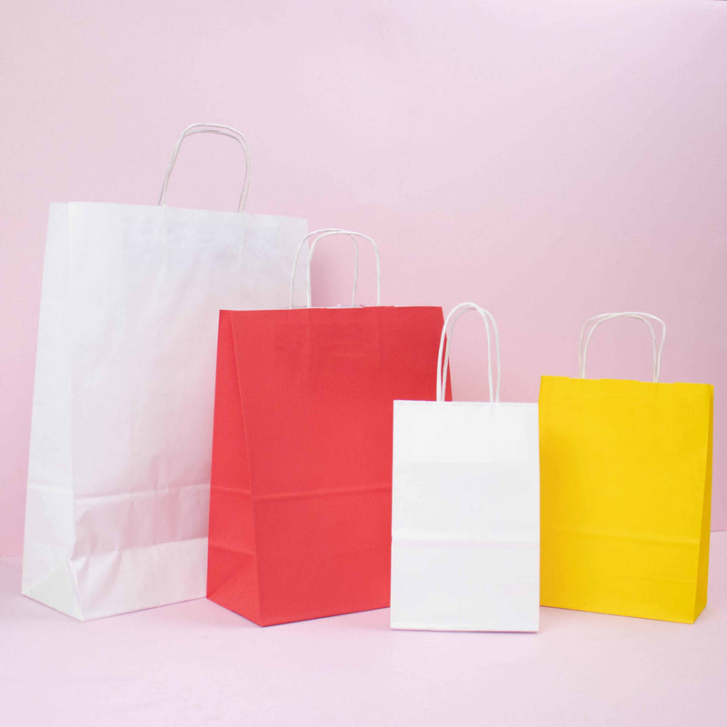 50x papieren tassen rood in diverse formaten