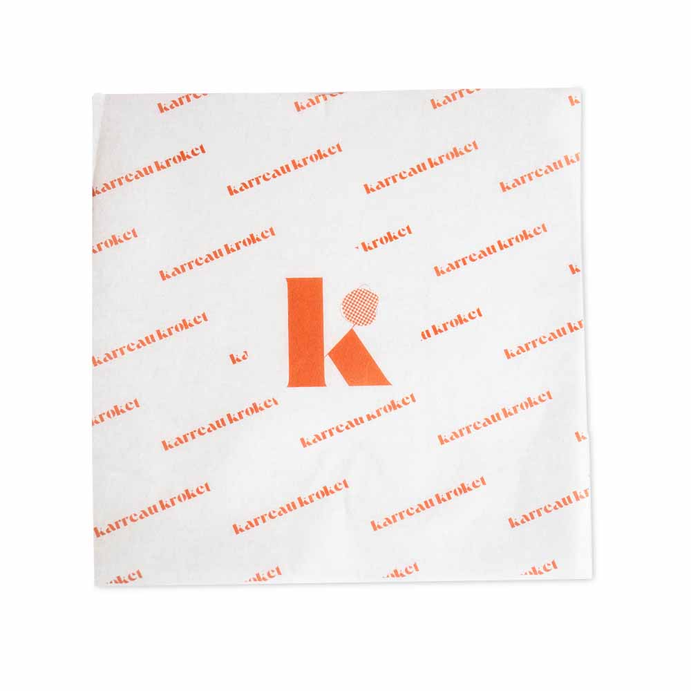 Vetvrij papier bedrukken 14x14cm 1 kleur