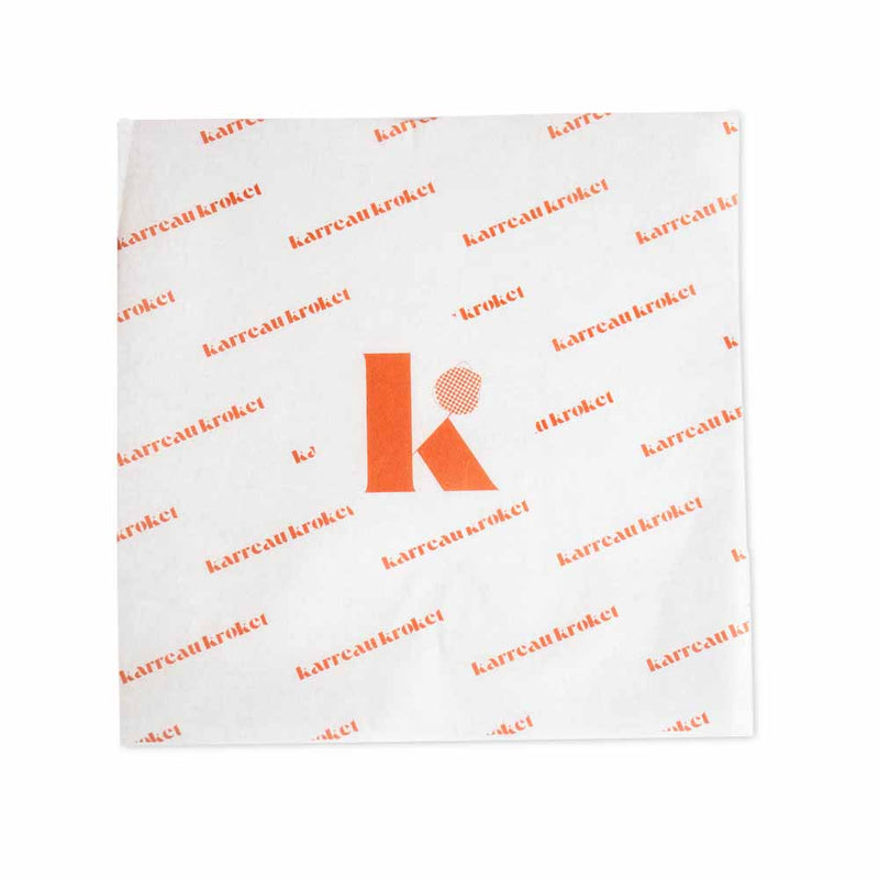 Vetvrij papier bedrukken 14x14cm 1 kleur