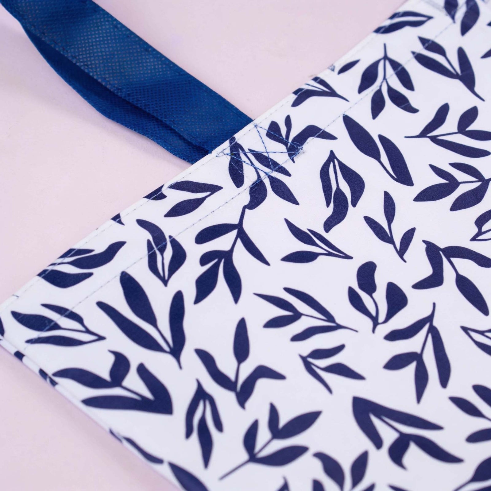 10x Shopper Leaves non woven 45x20x40cm