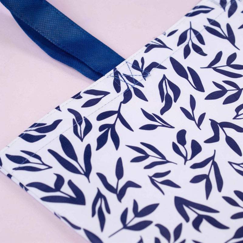 10x Shopper Leaves non woven 45x20x40cm