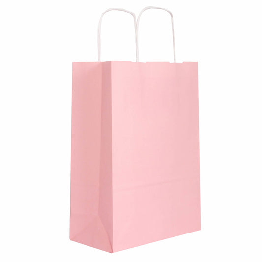 50x papieren tassen Licht roze in diverse formaten