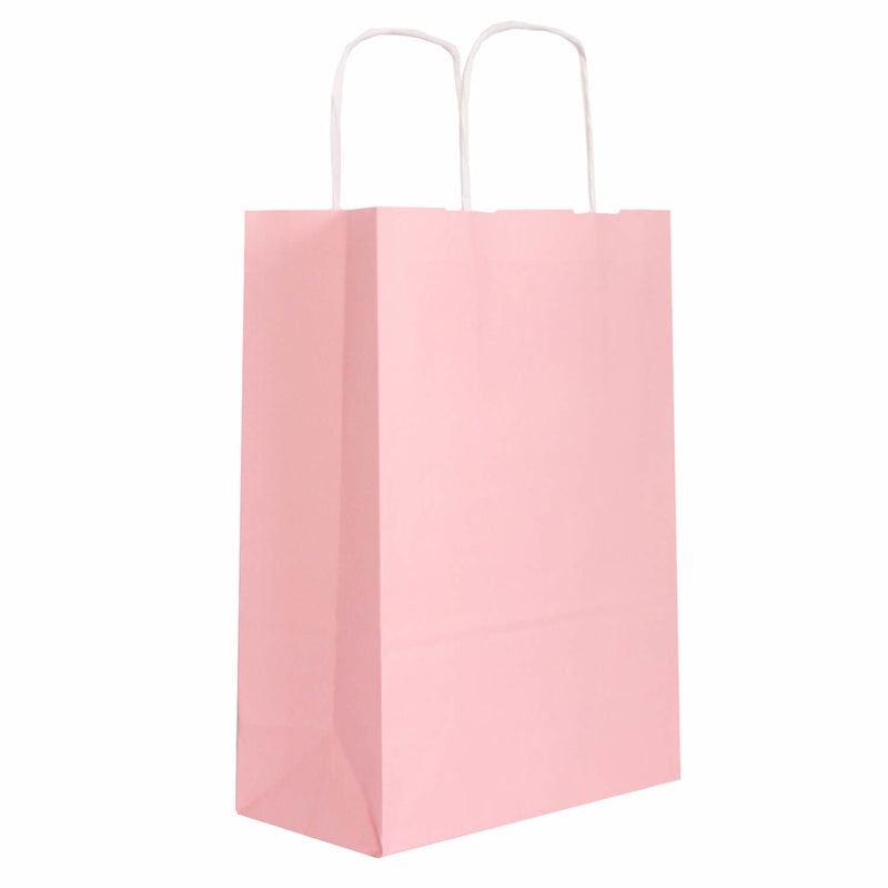 50x papieren tassen Licht roze in diverse formaten