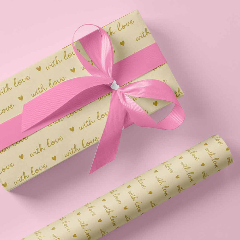 Inpakpapier Love Notes 30cm x 200mtr