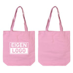 Katoenen tas bedrukken 38x42+10cm Pink Lavender