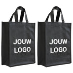 Shopper bedrukken Zwart non woven 24x10x30cm - Spoed