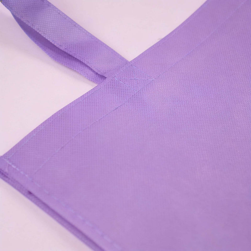10x Shopper Lila non woven 54x14x45cm
