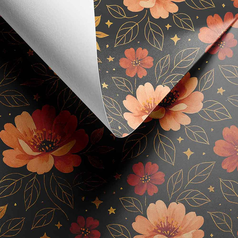 Inpakpapier Golden Garden 50cm x 200mtr