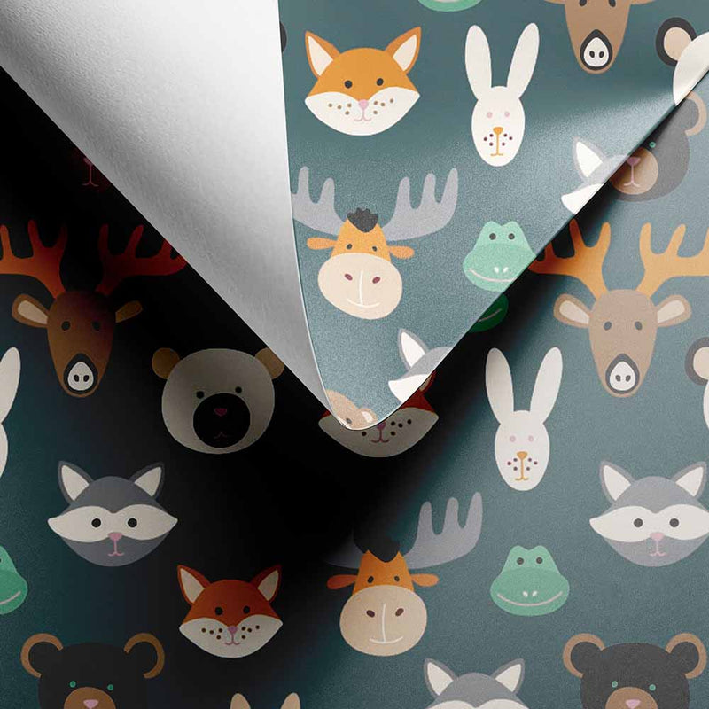 Inpakpapier Cozy Forest Faces 50cm x 200mtr